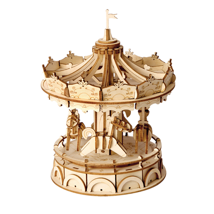 Merry-Go-Round 3D Wooden Puzzle