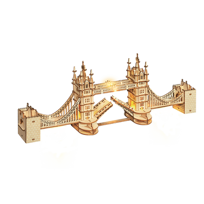 Lights Tower Bridge 3D Wooden Puzzle