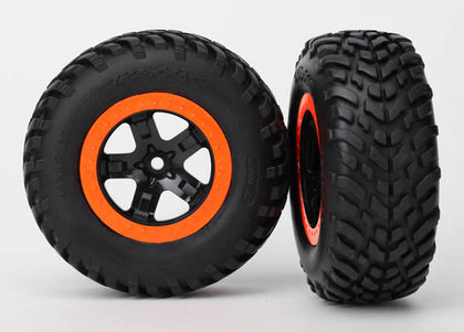 SCT Tires/Wheels Black (Orange)