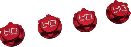 17mm Serrated Close Wheel Nuts (Red)