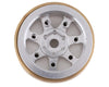 SCX24 Alum/Brass Wheel Set (Silver)