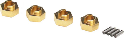 Brass Stock Wheel Hubs Hex (7mm)