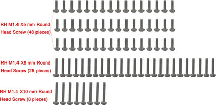 1.4mm Stainless Steel Screw Set